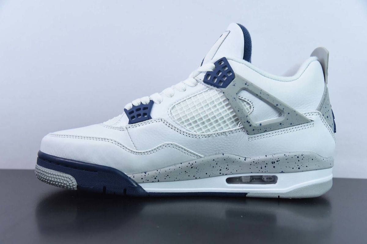 Air Jordan 4 Retro White Midnight Navy Air jordan 4 Sneaker