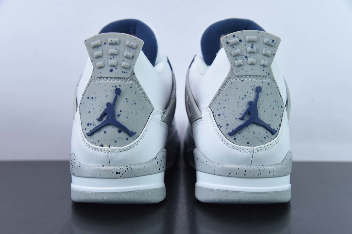 Air Jordan 4 Retro White Midnight Navy Air jordan 4 Sneaker