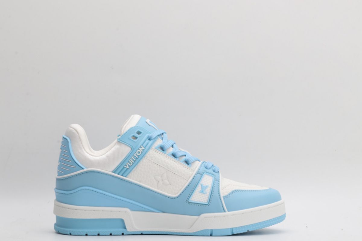Louis Vuitton LV Trainer Low White Sky Blue LV Trainer Sneaker