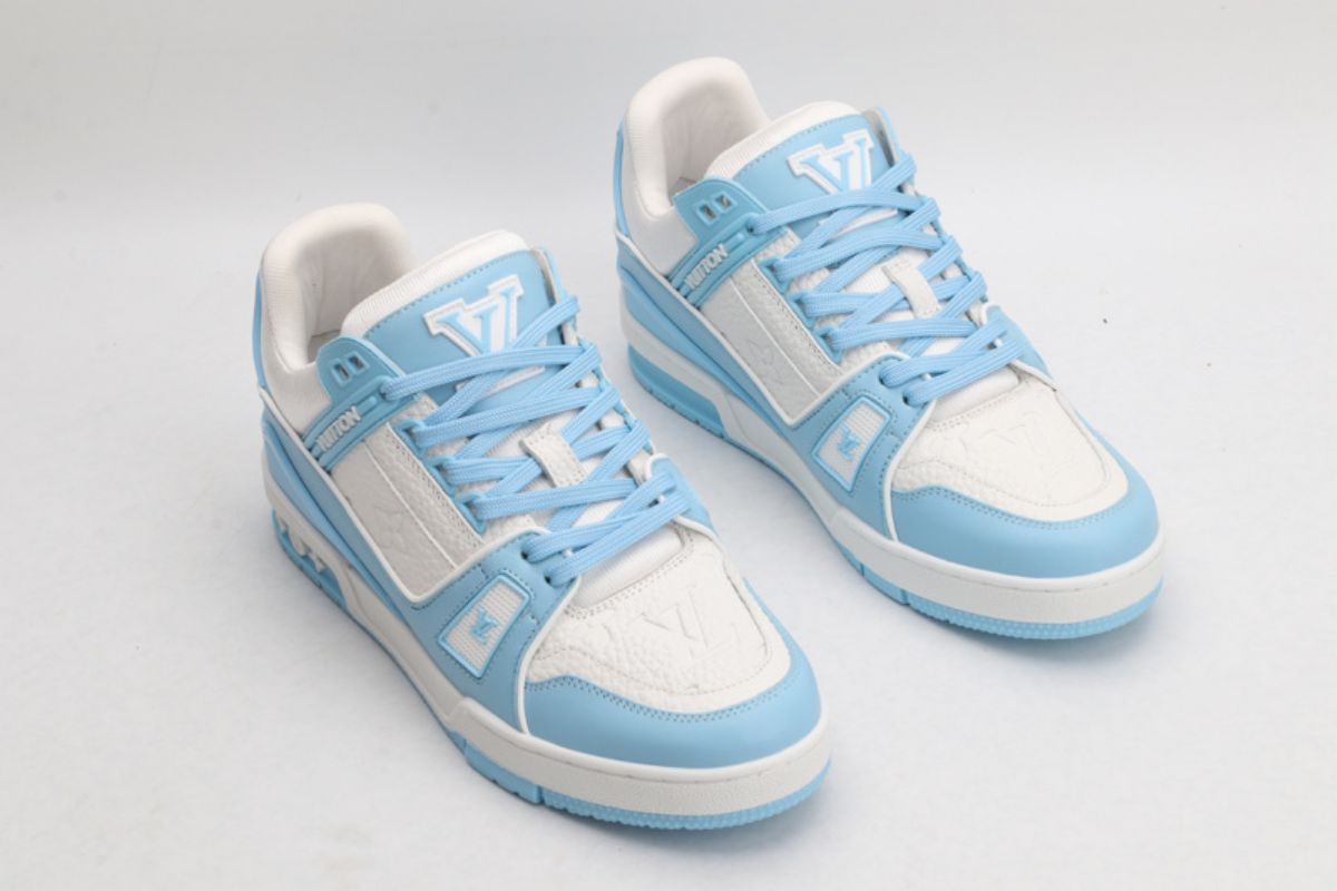 Louis Vuitton LV Trainer Low White Sky Blue LV Trainer Sneaker