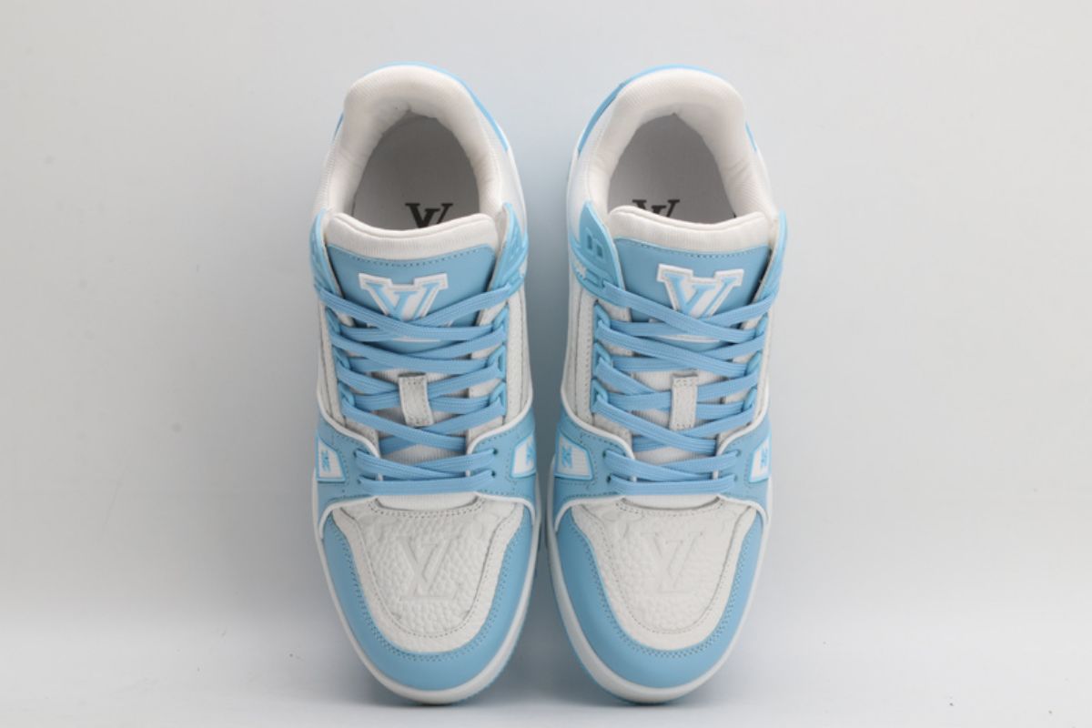 Louis Vuitton LV Trainer Low White Sky Blue LV Trainer Sneaker