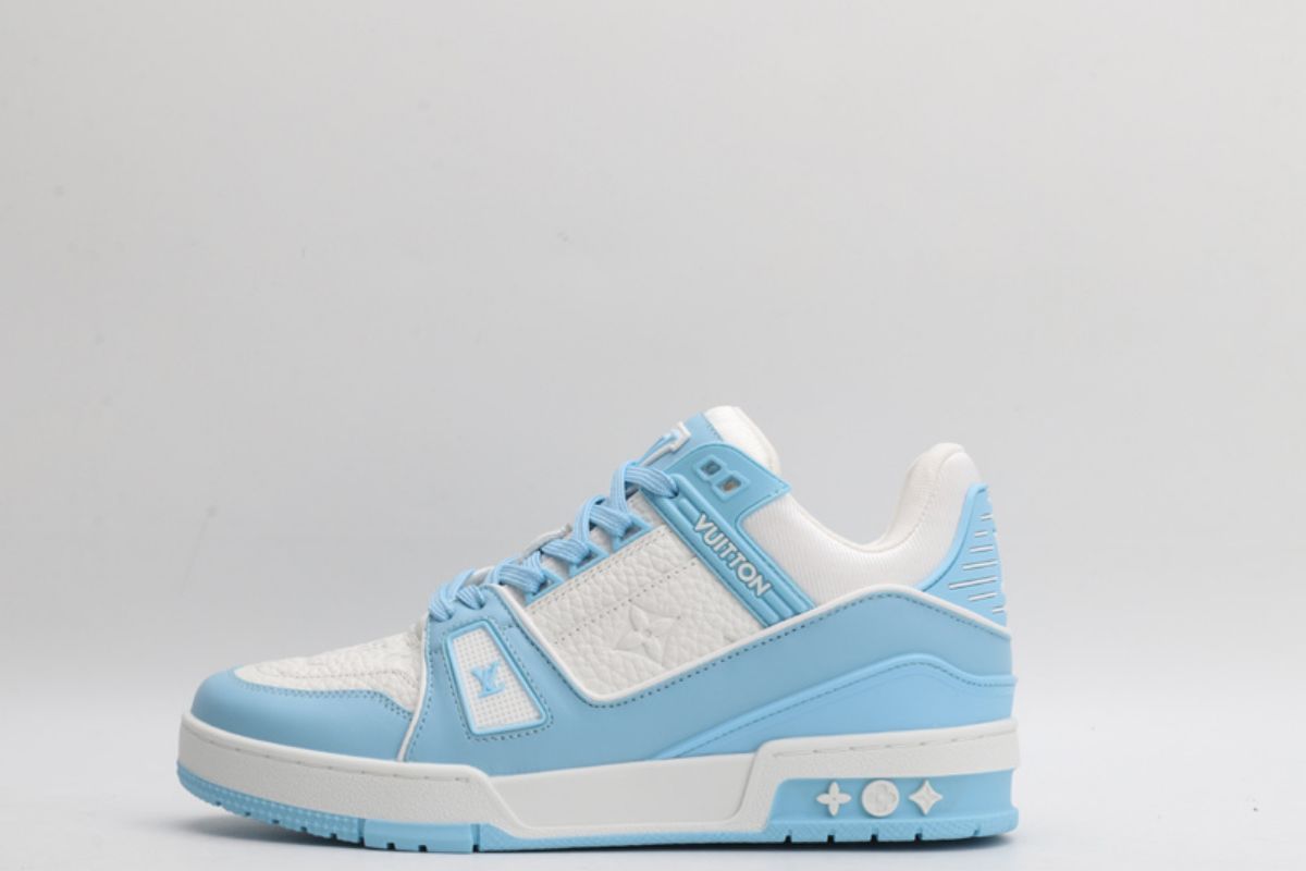 Louis Vuitton LV Trainer Low White Sky Blue LV Trainer Sneaker
